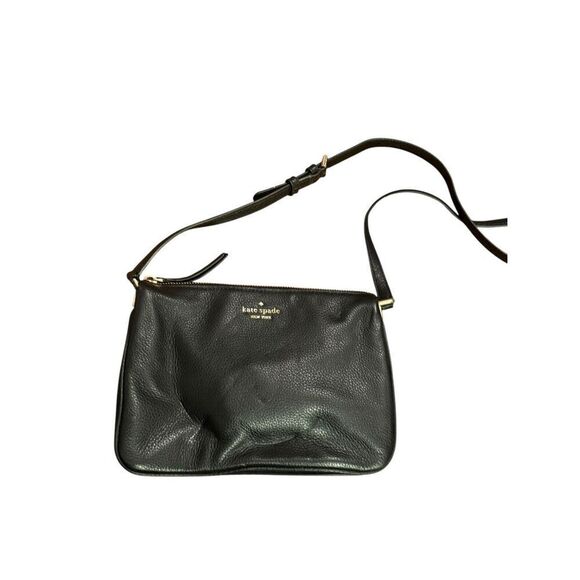 Kate Spade Black Pebbled Leather Leila Crossbody Bundle - Picture 1 of 16